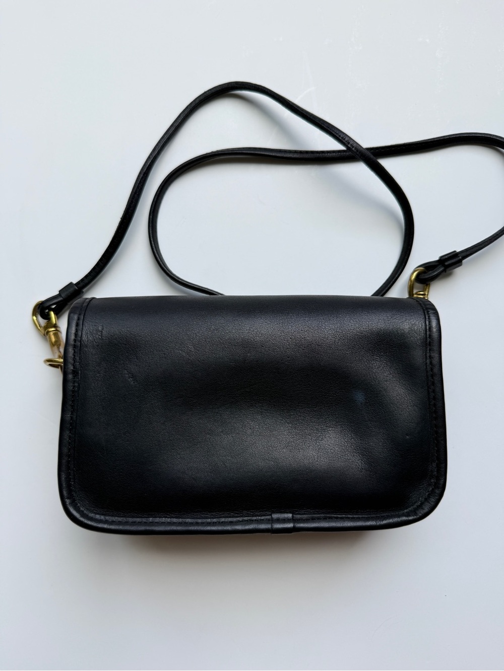 Vintage Coach Shoulder Purse Kisslock Pocket 9385 Black - Picture 2 of 10